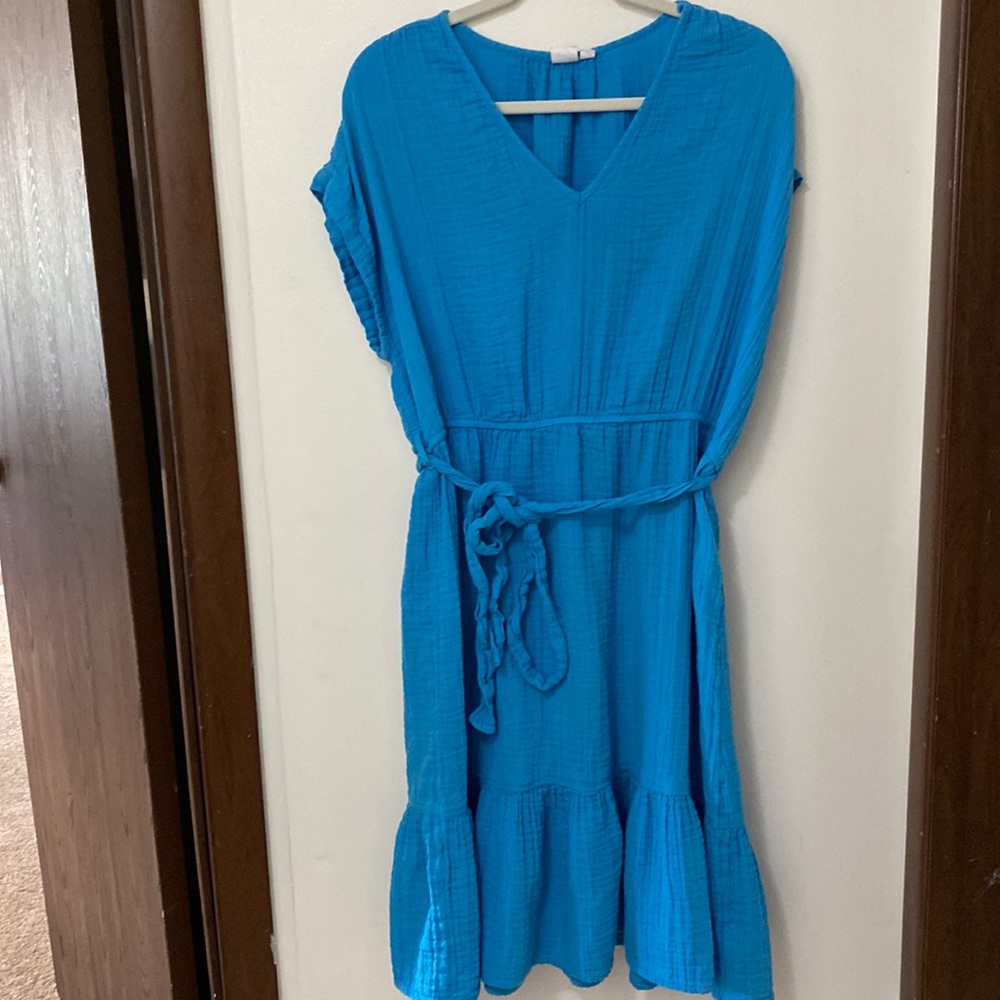 Gap Blue Gauze Dress